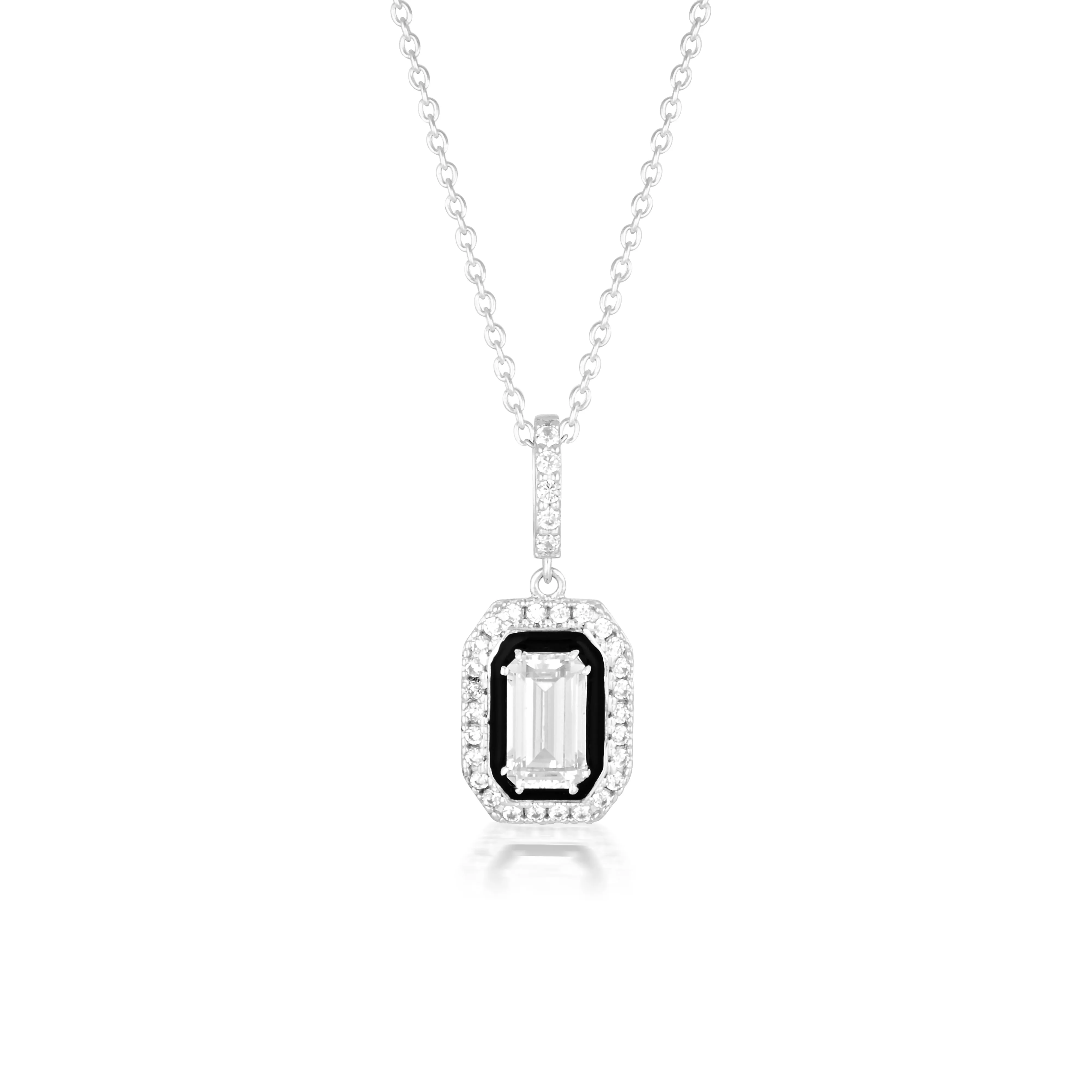 Georgini Retrospect Pendant - Silver/Black