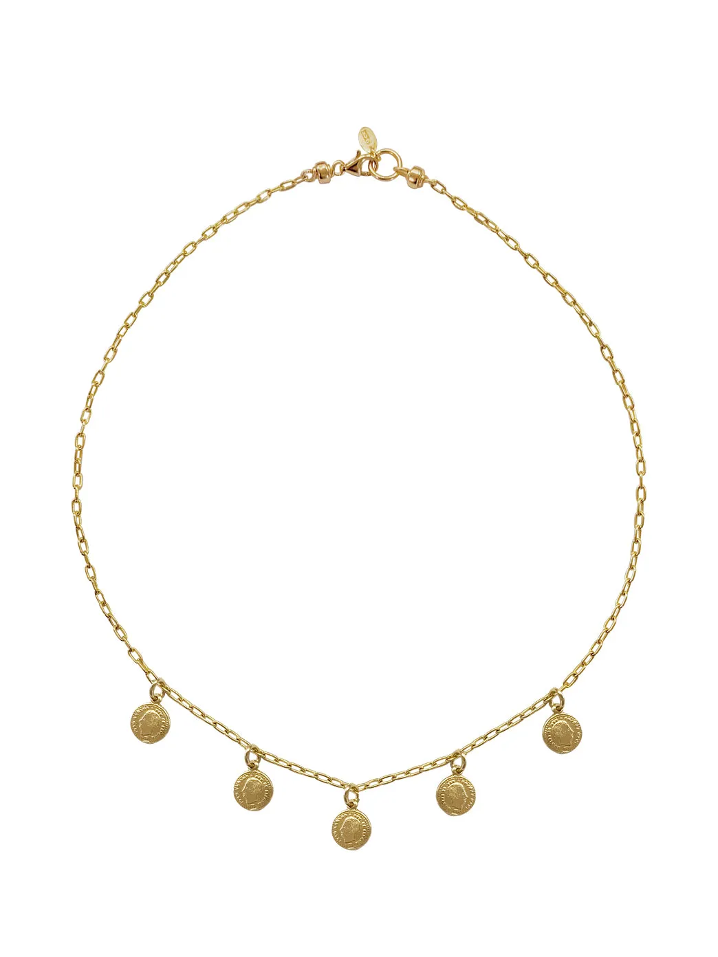 Gold Petit Gypsy Coin Necklace