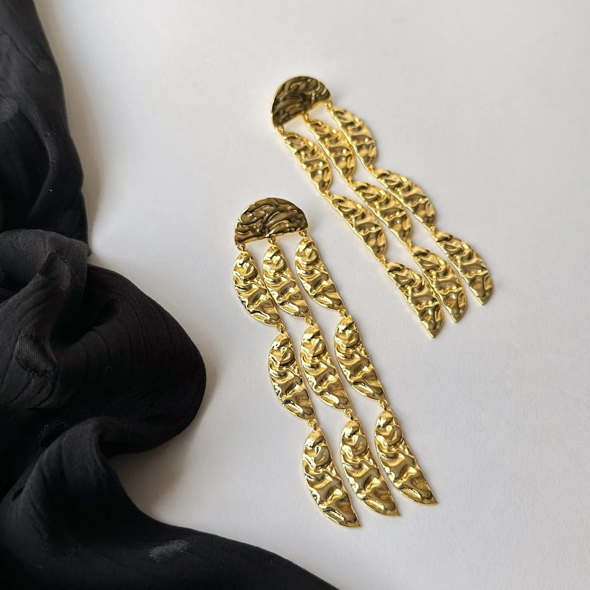 Gold Power Statement Earrings