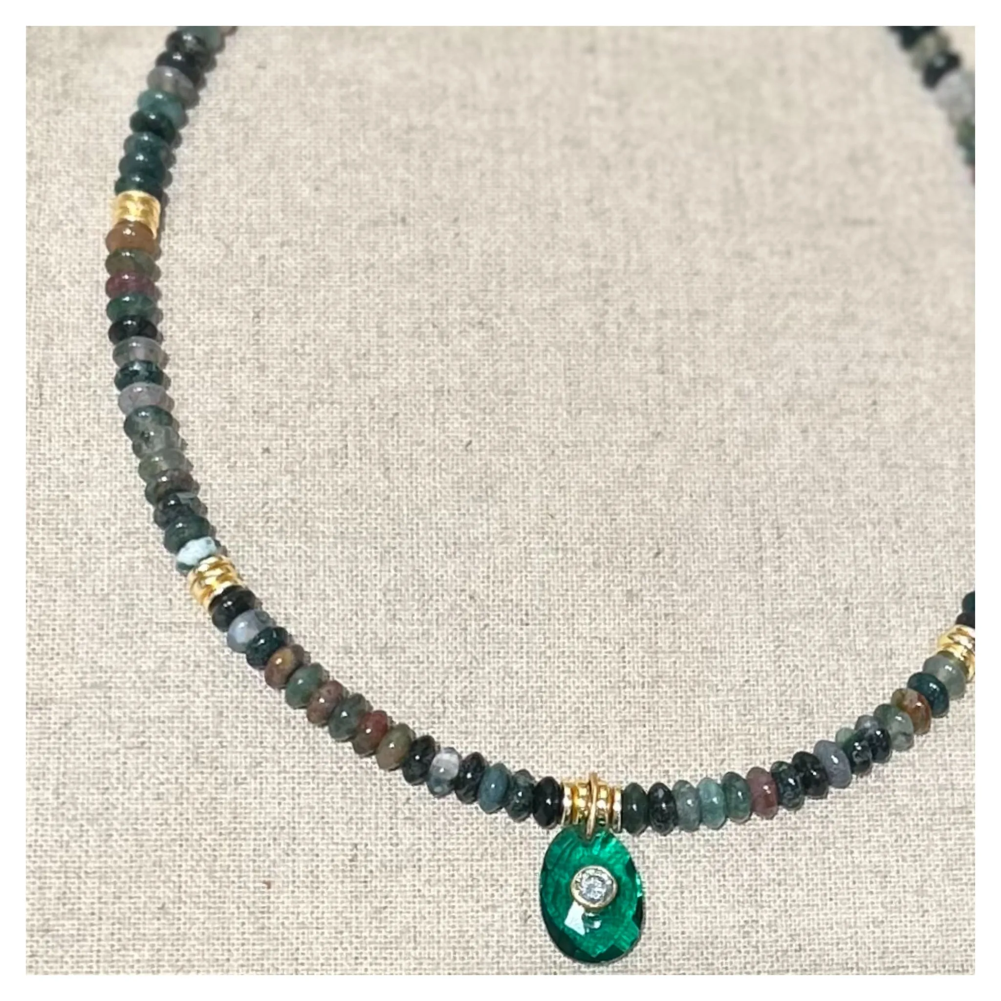 Green Jasper Neptune Necklace