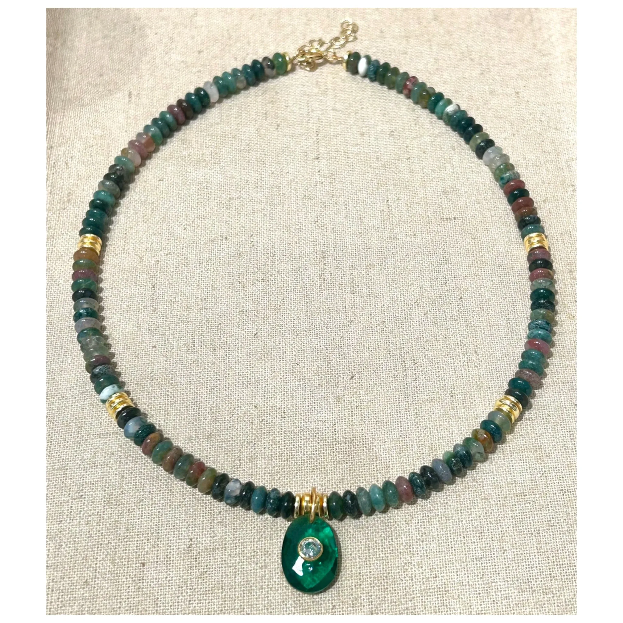 Green Jasper Neptune Necklace