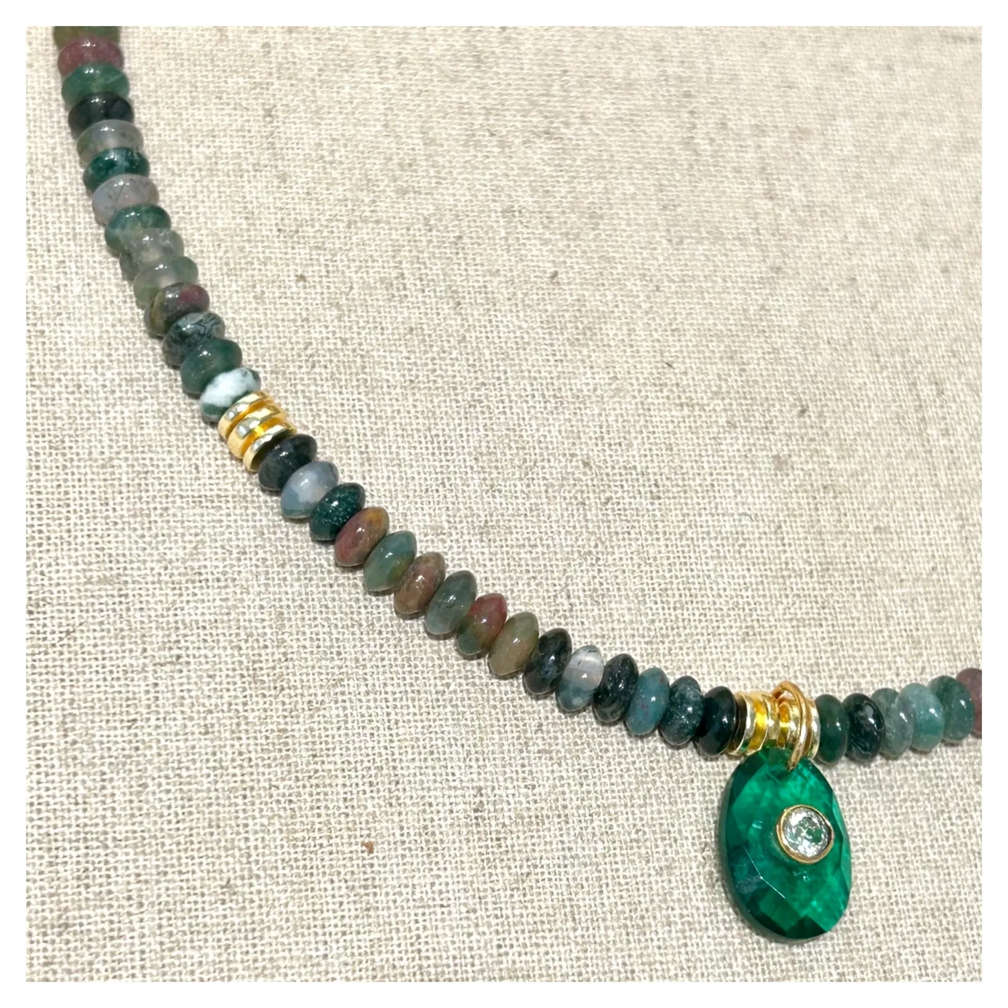 Green Jasper Neptune Necklace