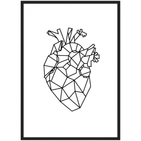 Heart Geometric Wall Art