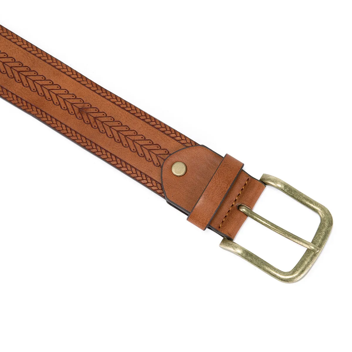 Herringbone Embossed Belt 4 Colors