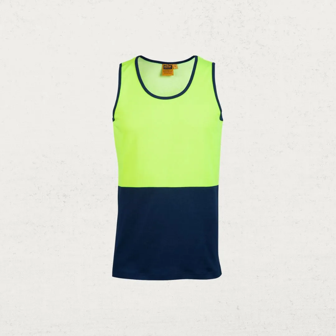 Hi Vis Cotton Backed Safety Singlet