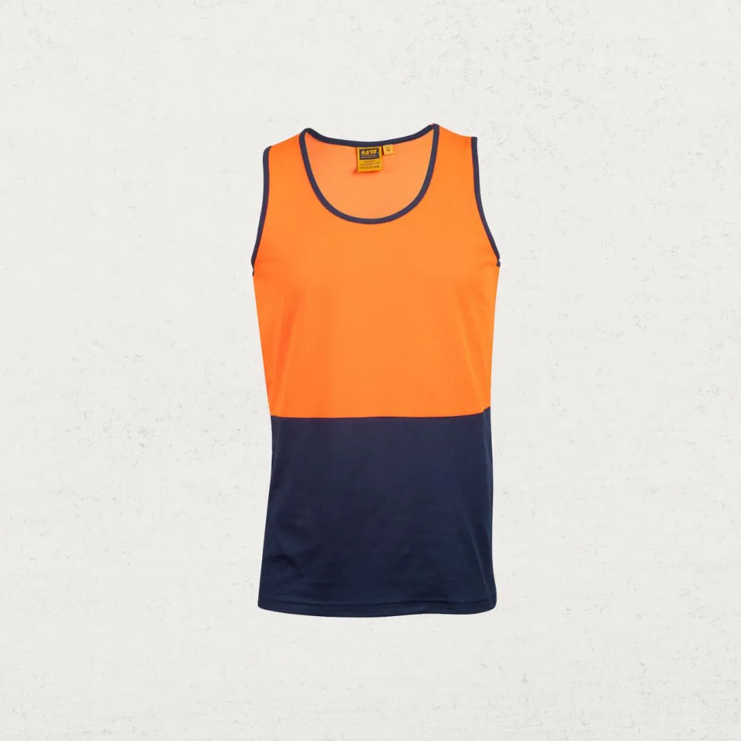 Hi Vis Cotton Backed Safety Singlet