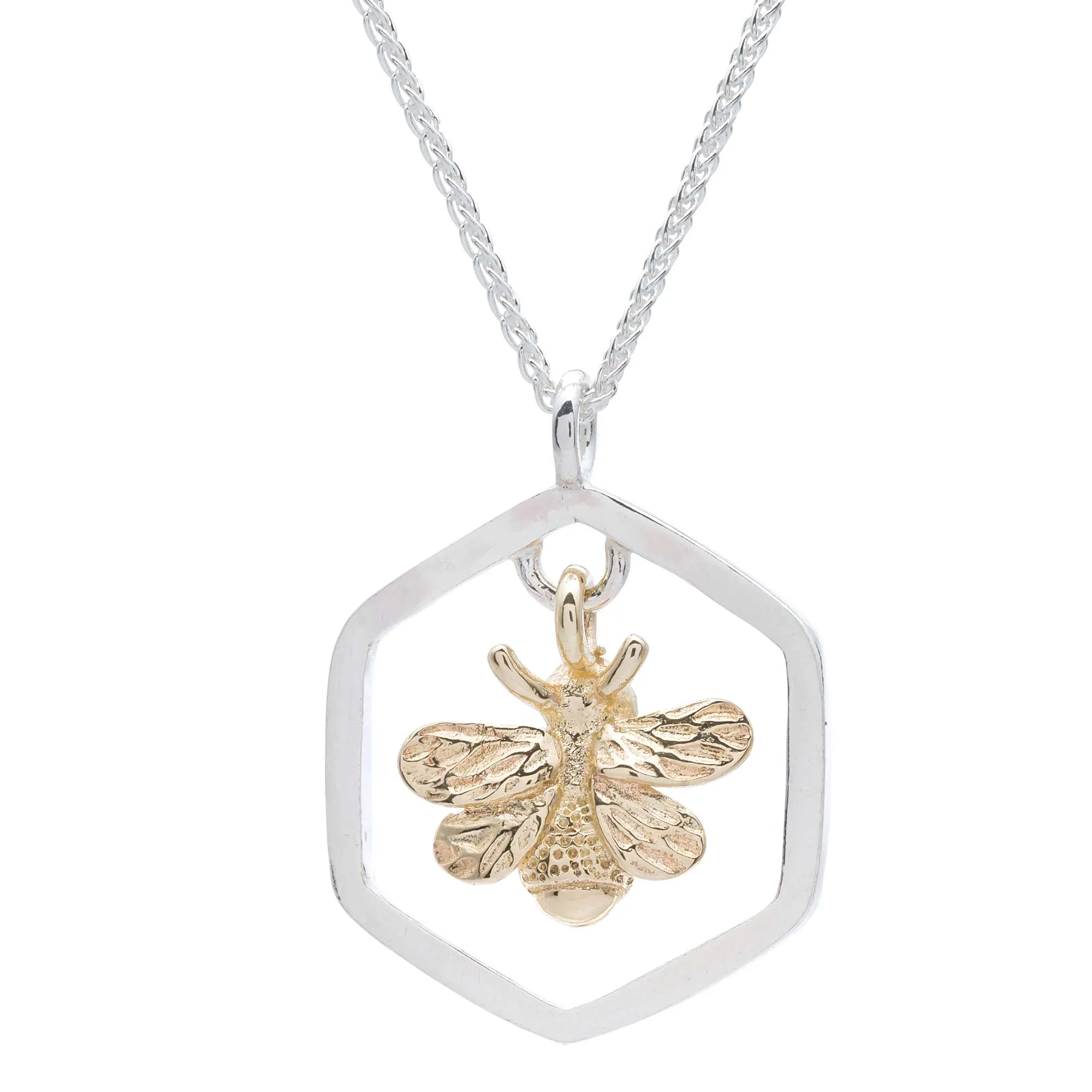 Honey-Bee Silver & Gold Necklace