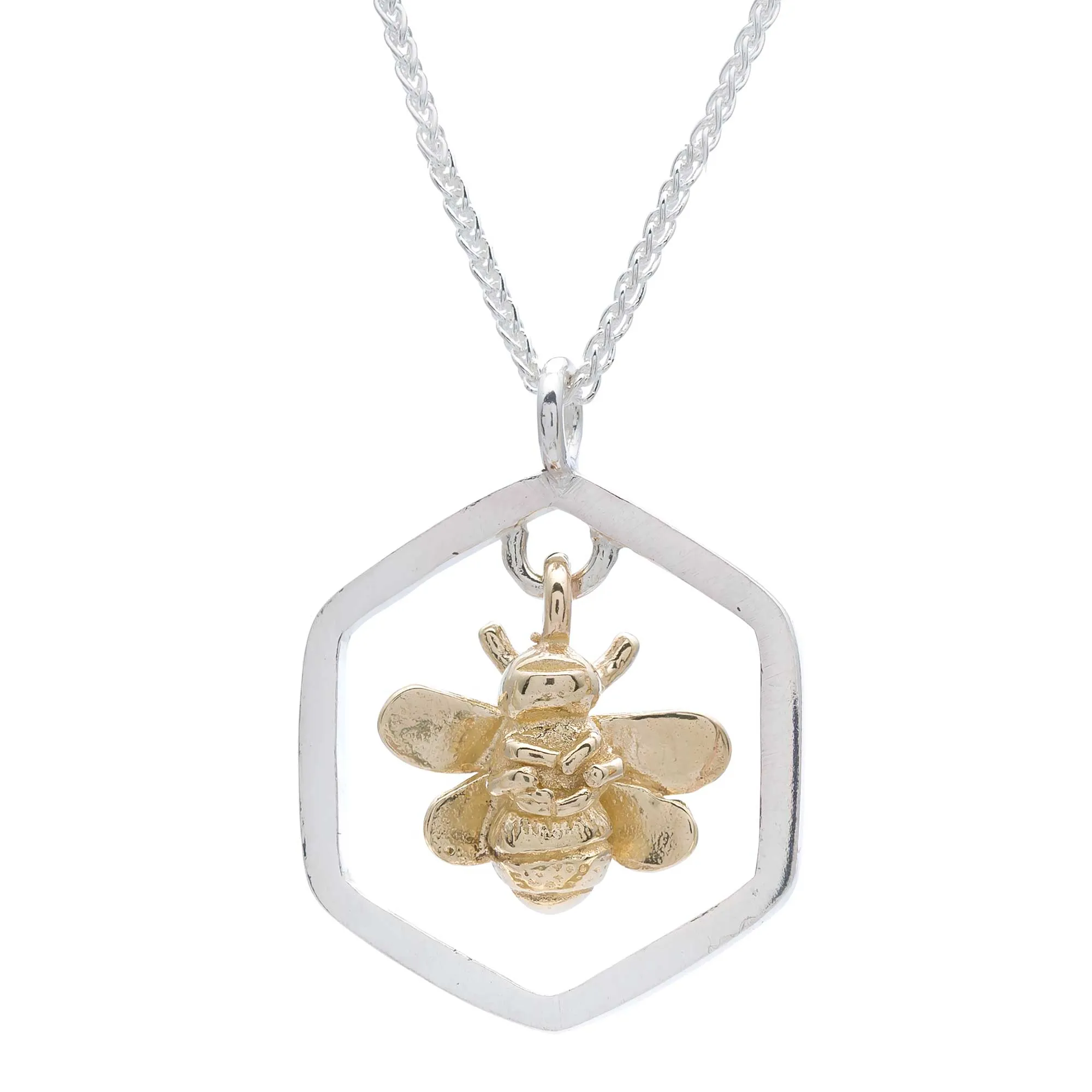 Honey-Bee Silver & Gold Necklace