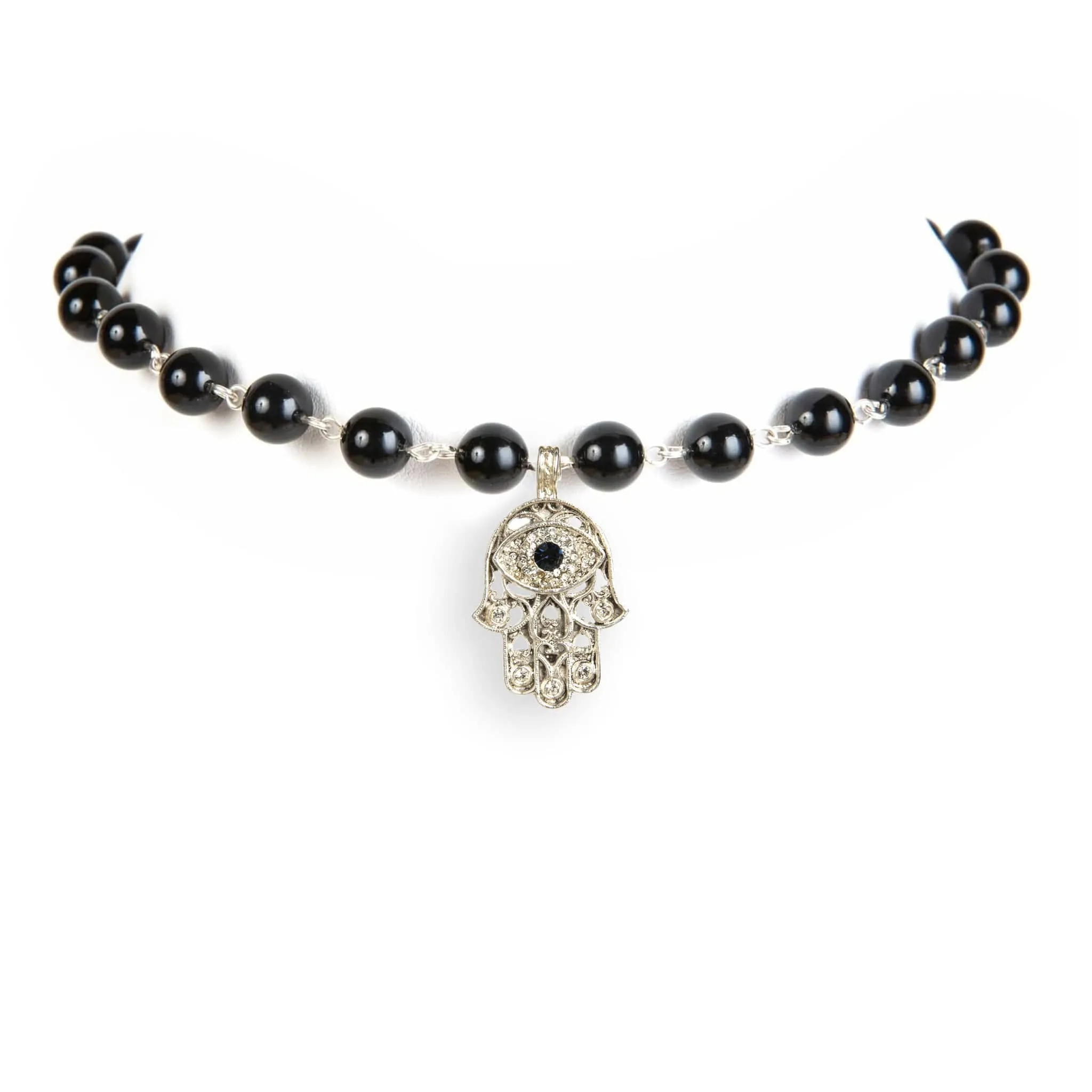 Iconic Pearl Choker Mystic Black Pearl with All Medallions