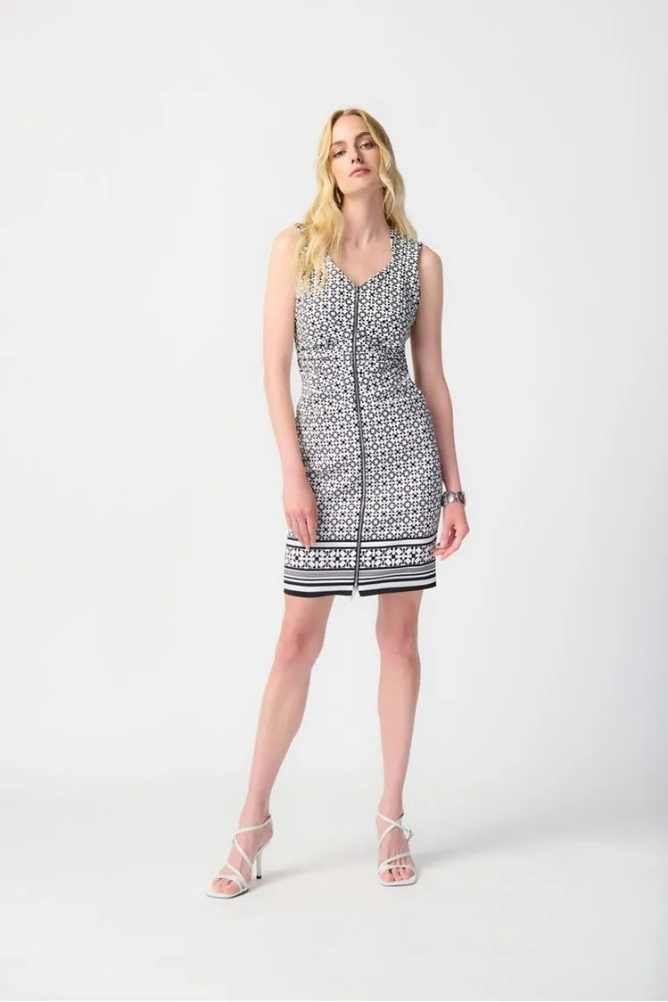 Joseph Ribkoff Geometric Print Millennium Sheath Dress - Style 241171