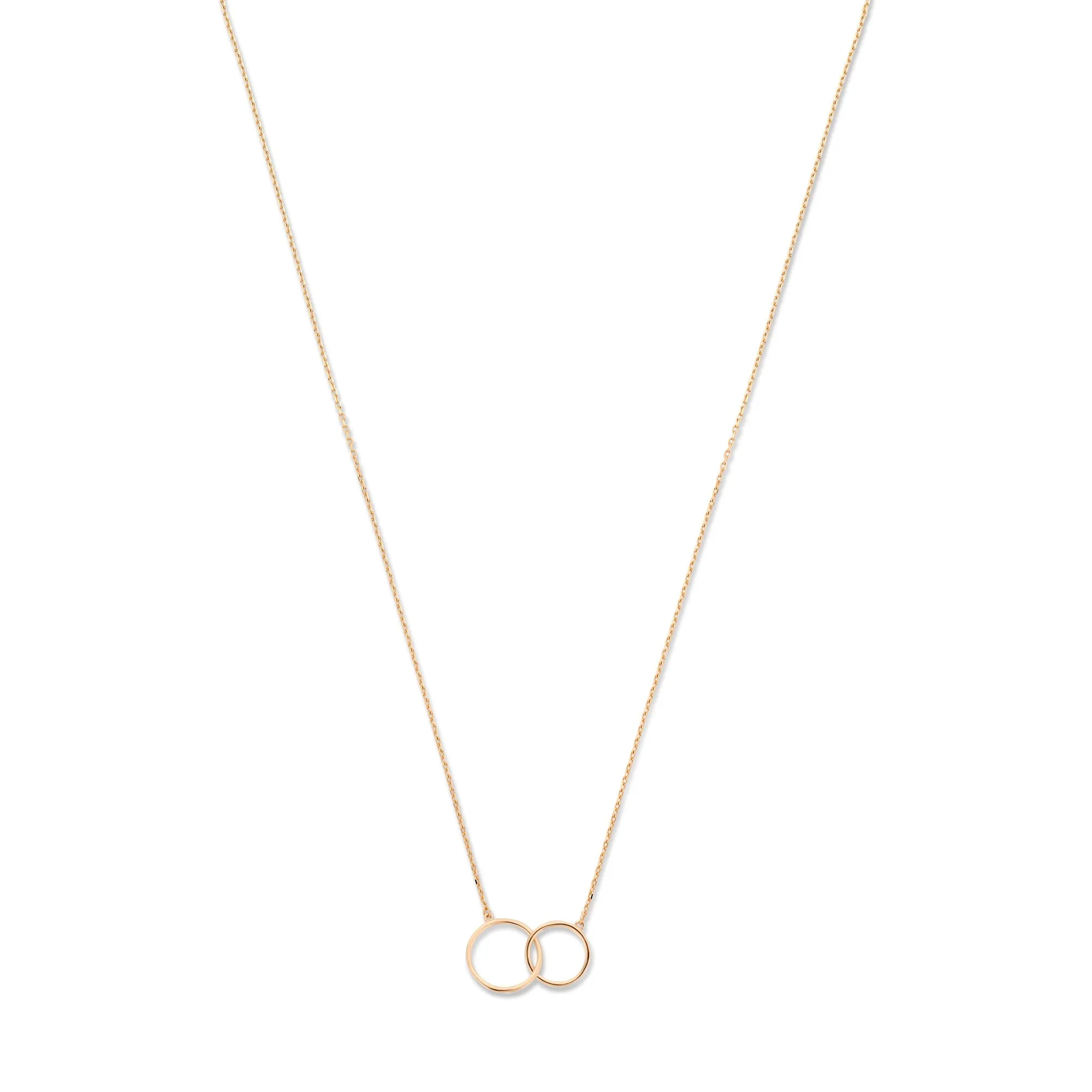 La Concorde Loulou 14 karat rose gold collier with two rings