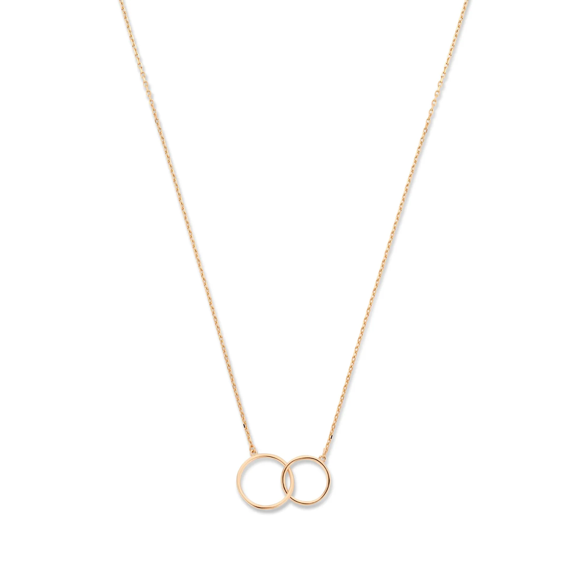 La Concorde Loulou 14 karat rose gold collier with two rings