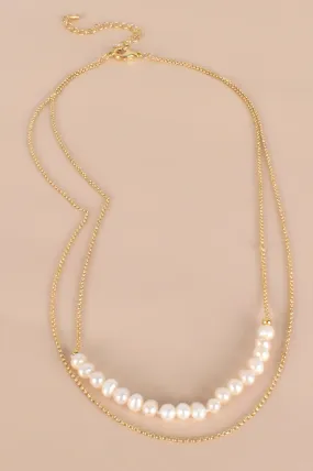 Leona Necklace - Freshwater Pearls & Gold