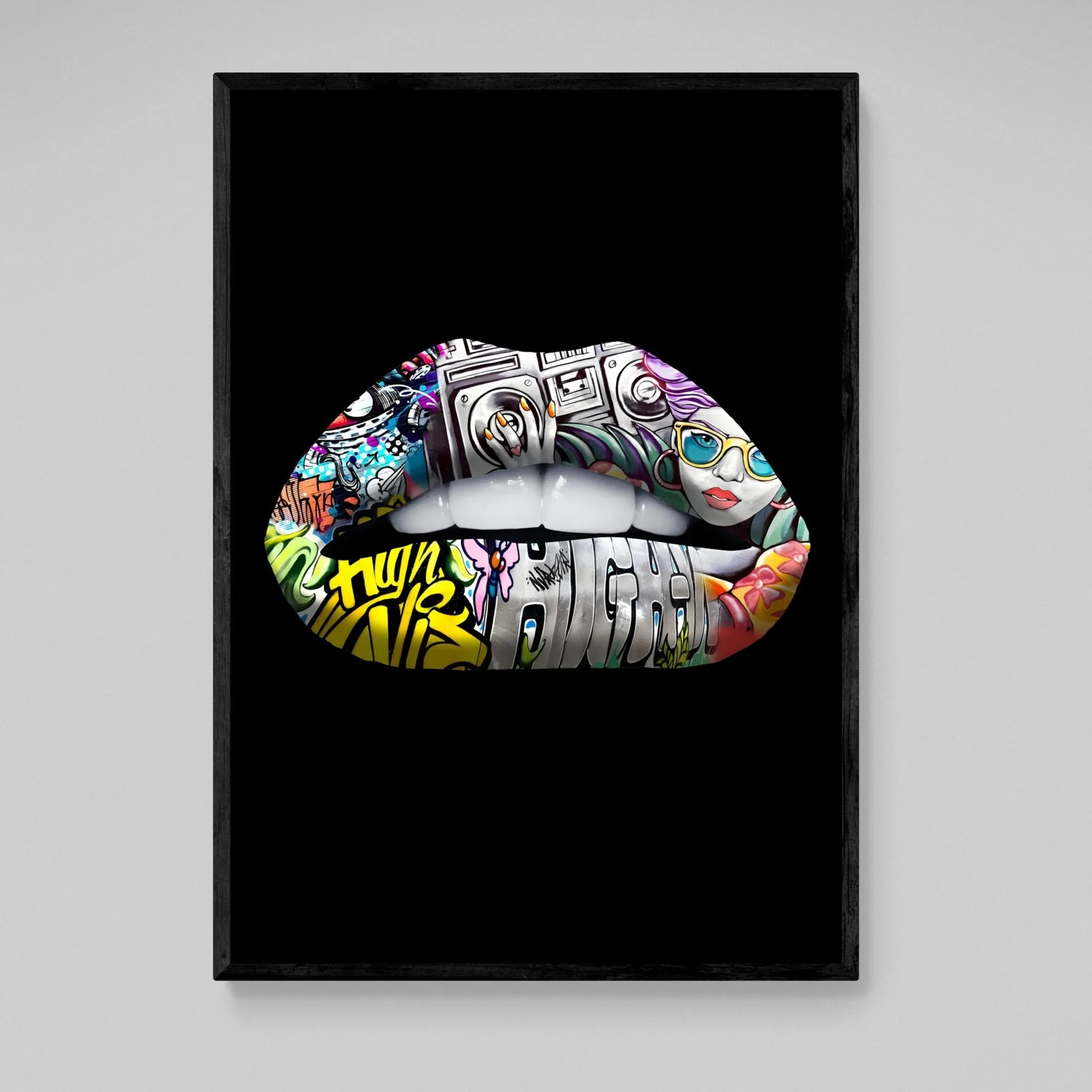 Lips Canvas Wall Art