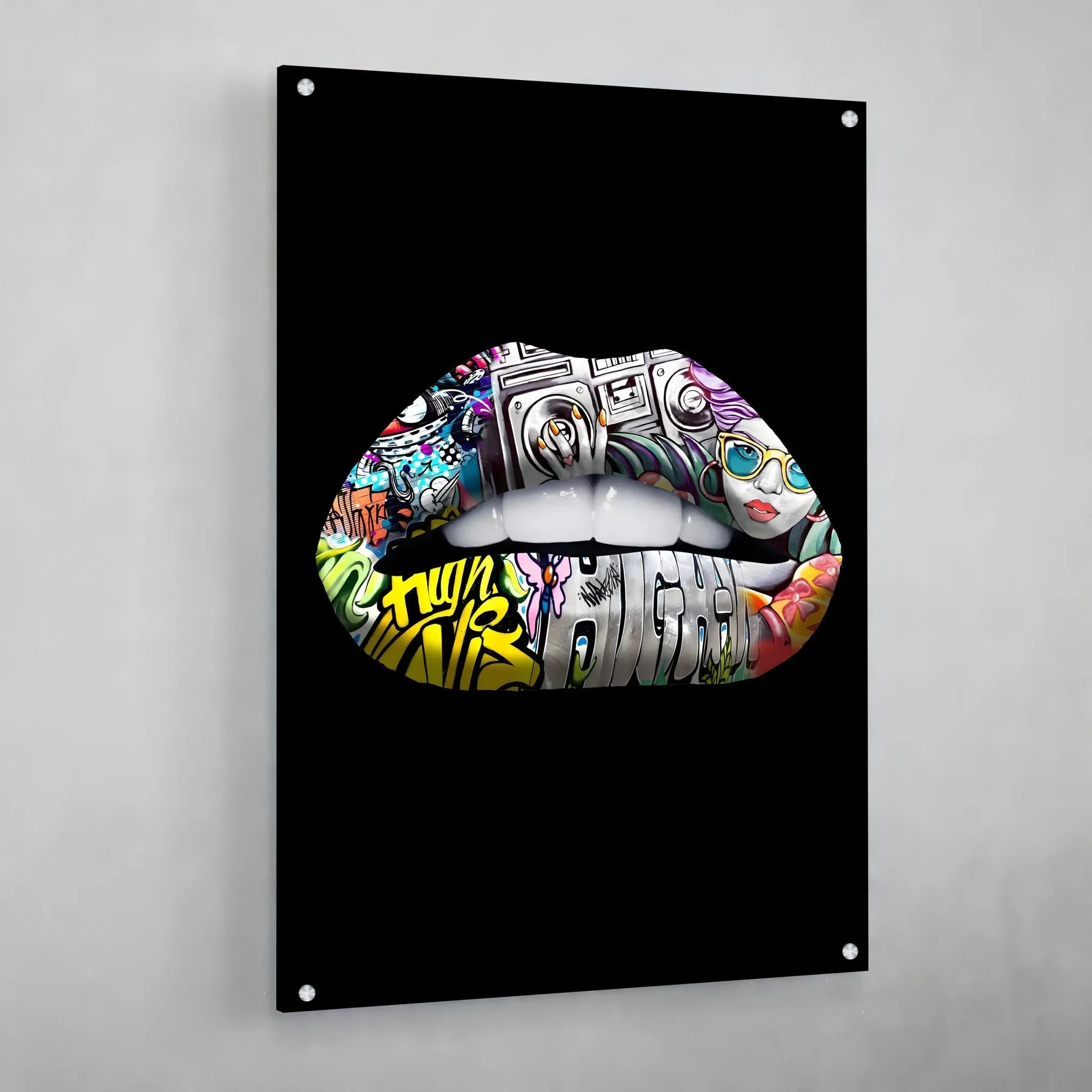 Lips Canvas Wall Art