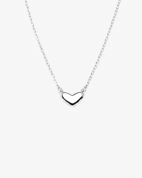 Loving Heart medium single necklace silver