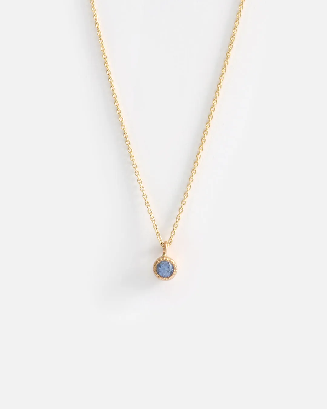 Melee Ball / Light Blue Sapphire Pendant