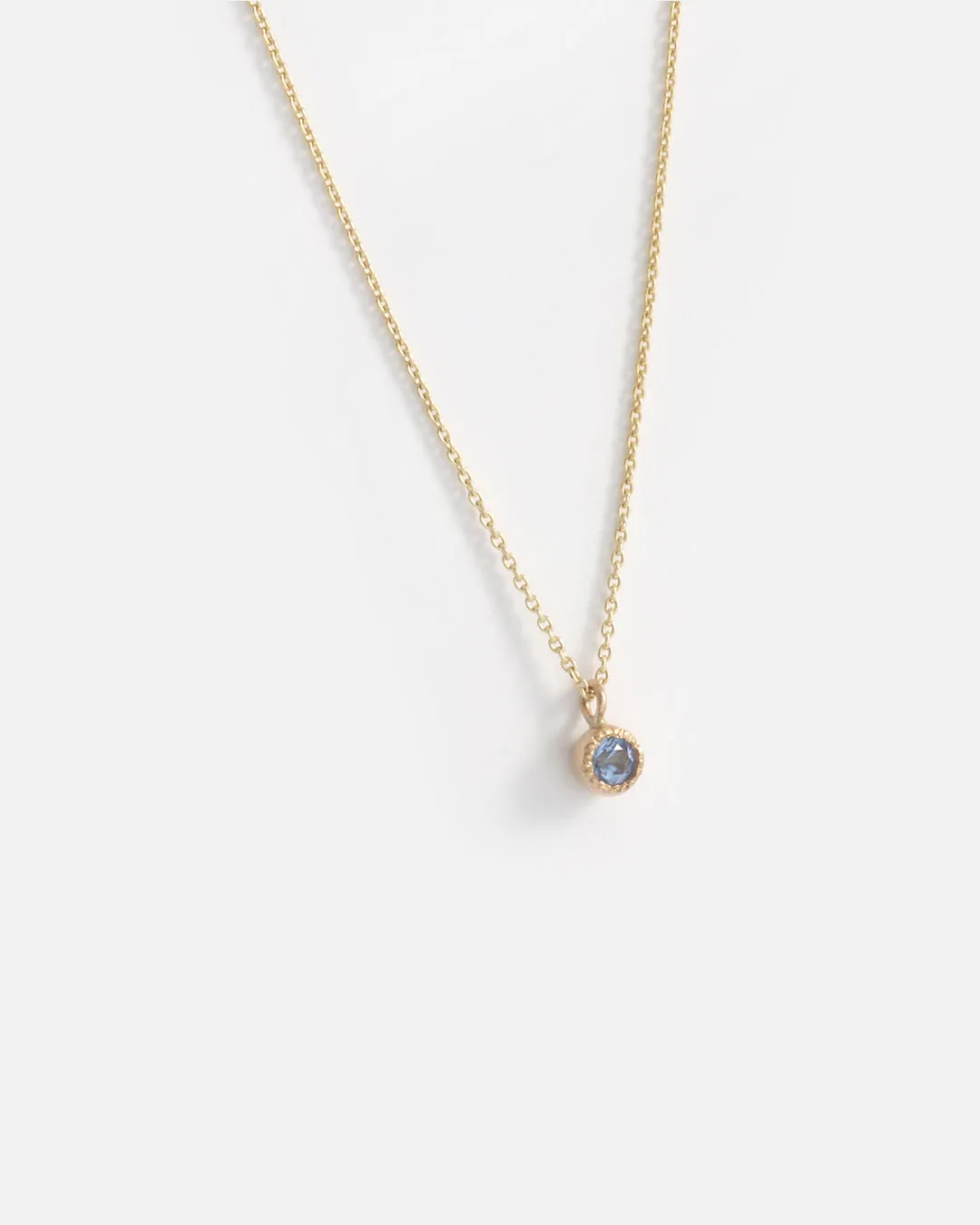 Melee Ball / Light Blue Sapphire Pendant