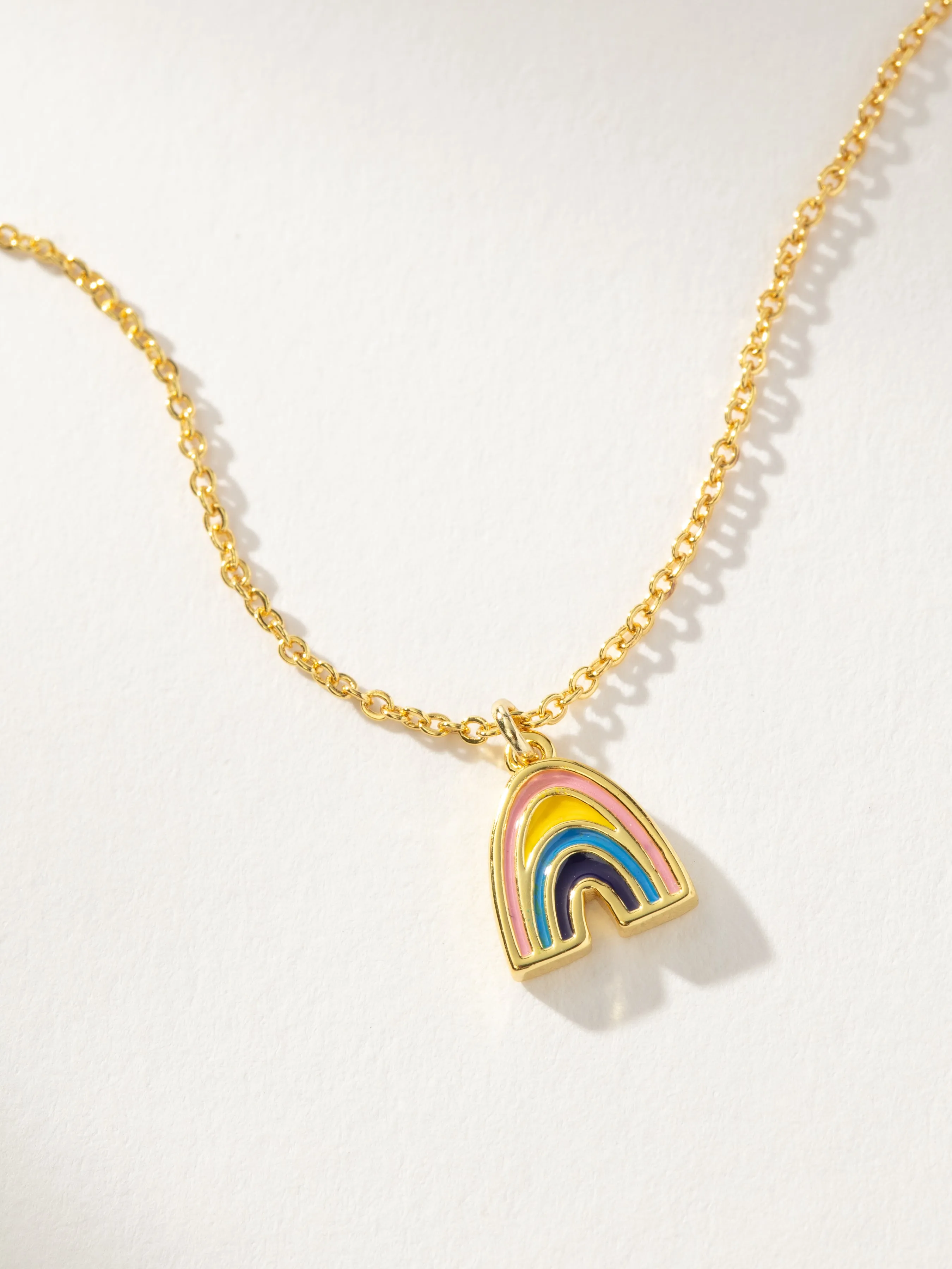 Mini Rainbow Pendant Necklace