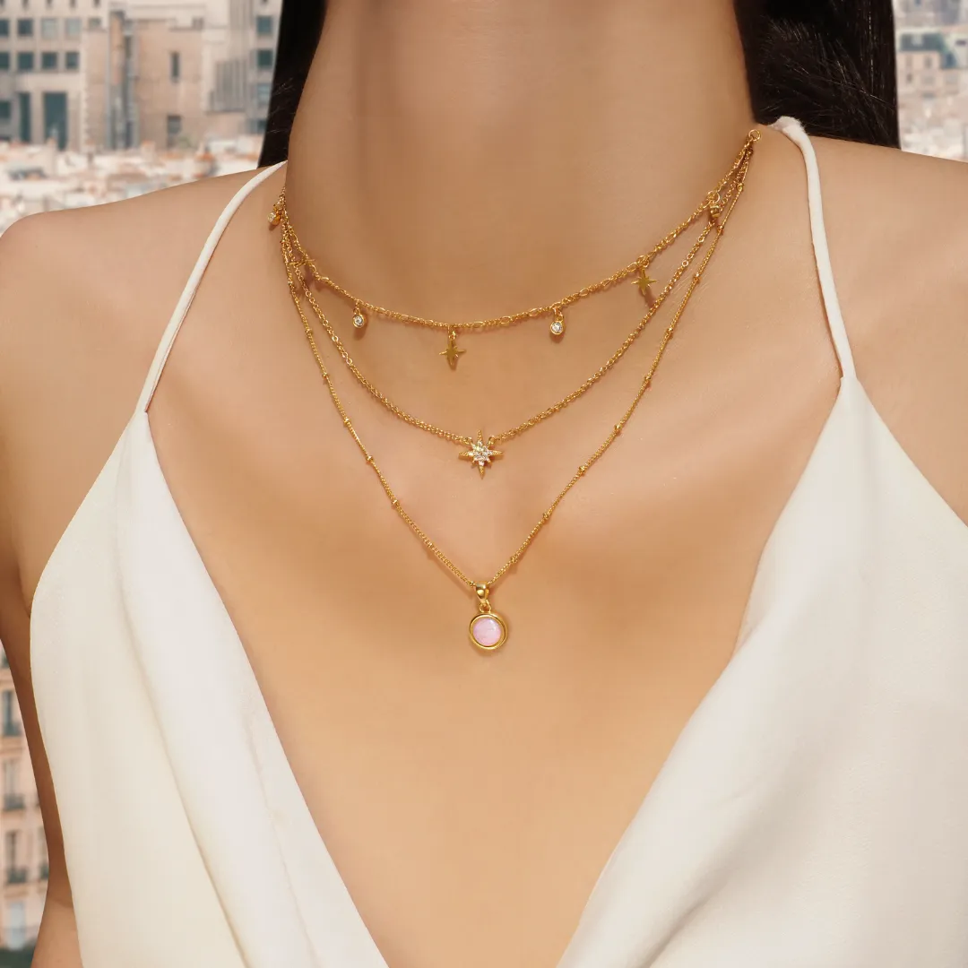 Minimal Startburst Bezel Choker