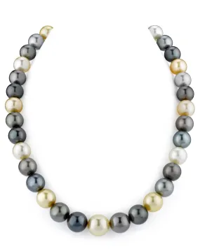 Multicolor South Sea Pearl Necklace, 10.0-12.0mm - AAA/Gem Quality