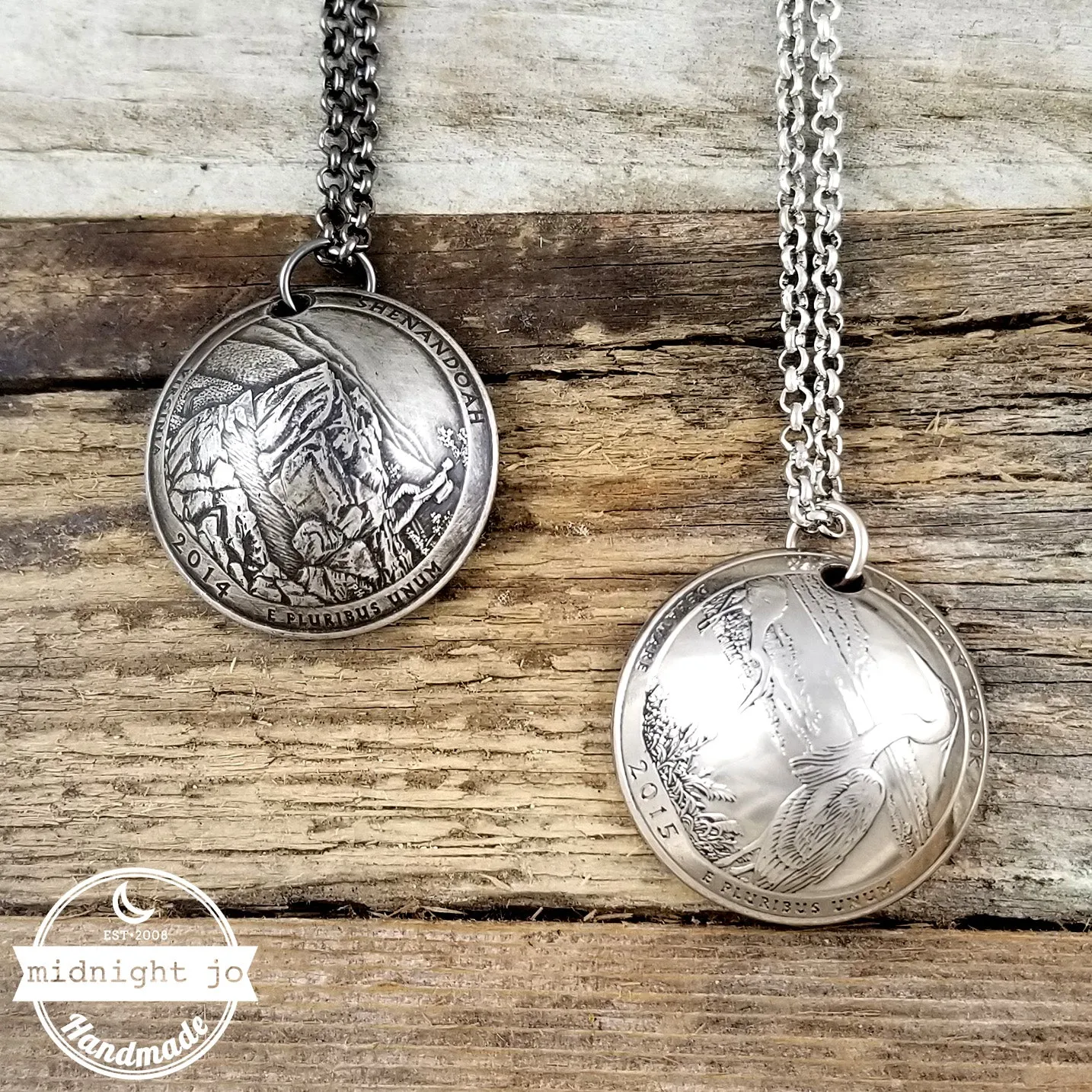 National Park Quarter Domed Coin Necklace