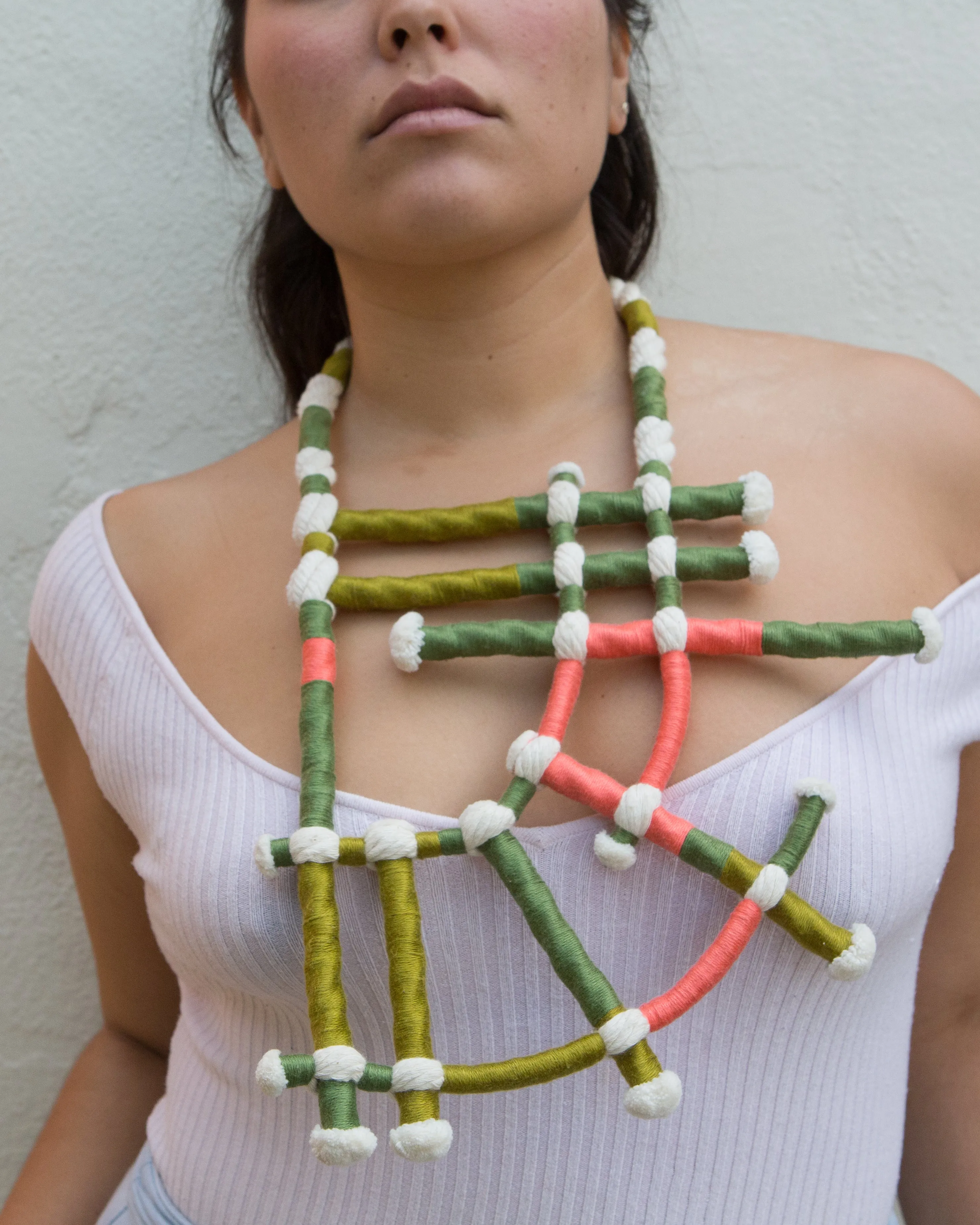 Neon Zinn Looped Rope Necklace