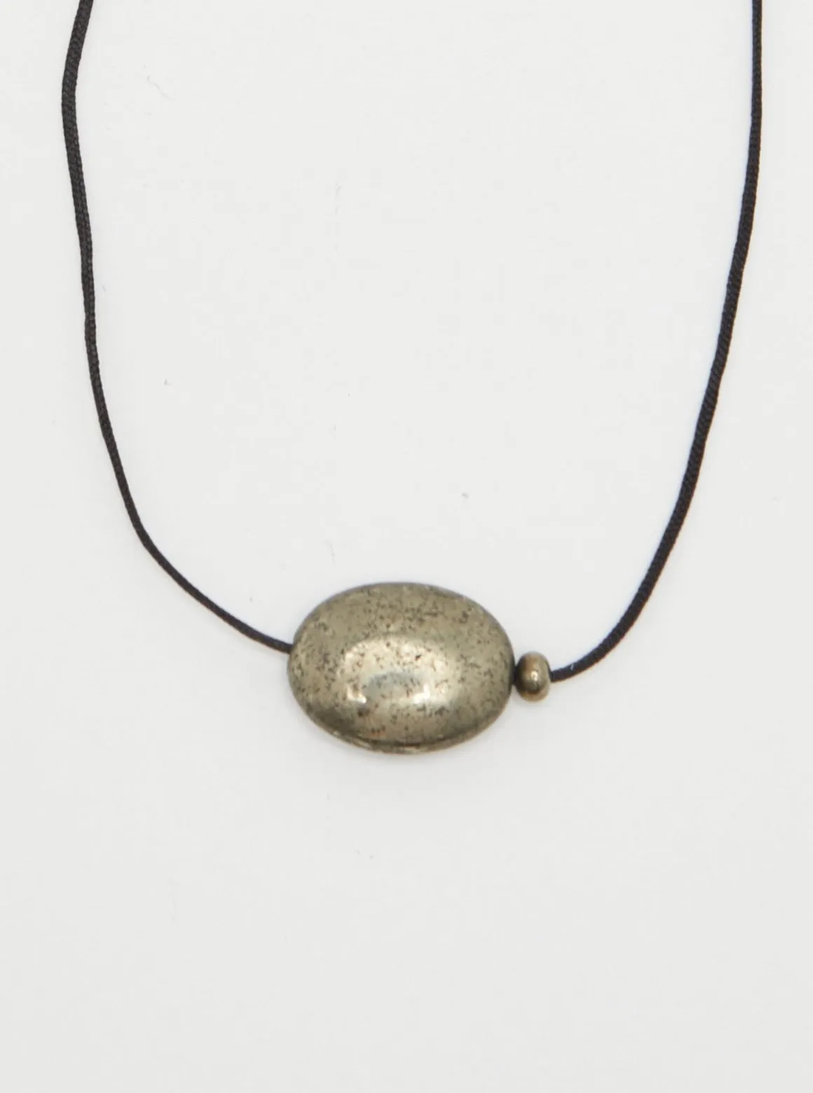 Oval Pyrite Necklace