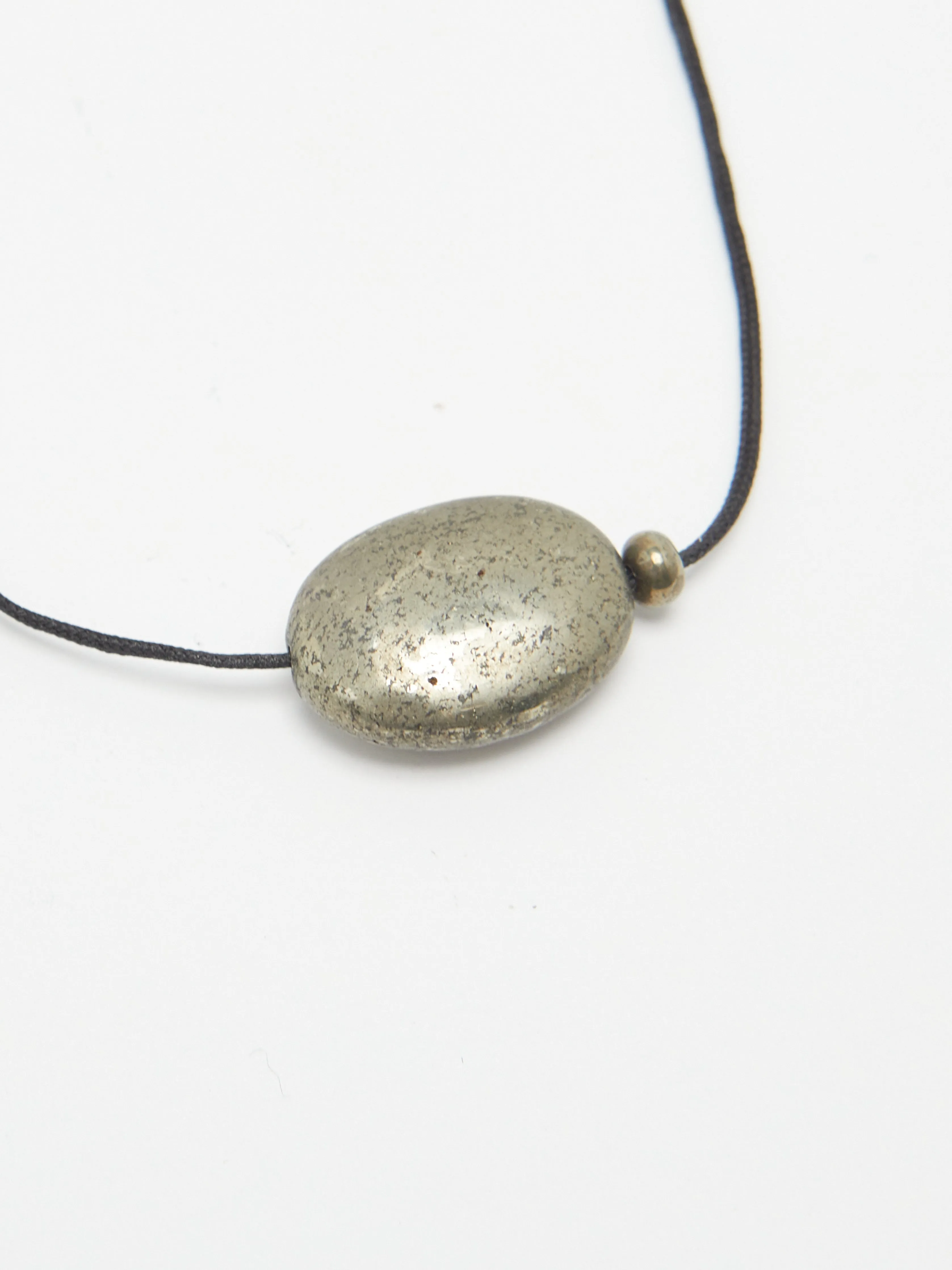 Oval Pyrite Necklace