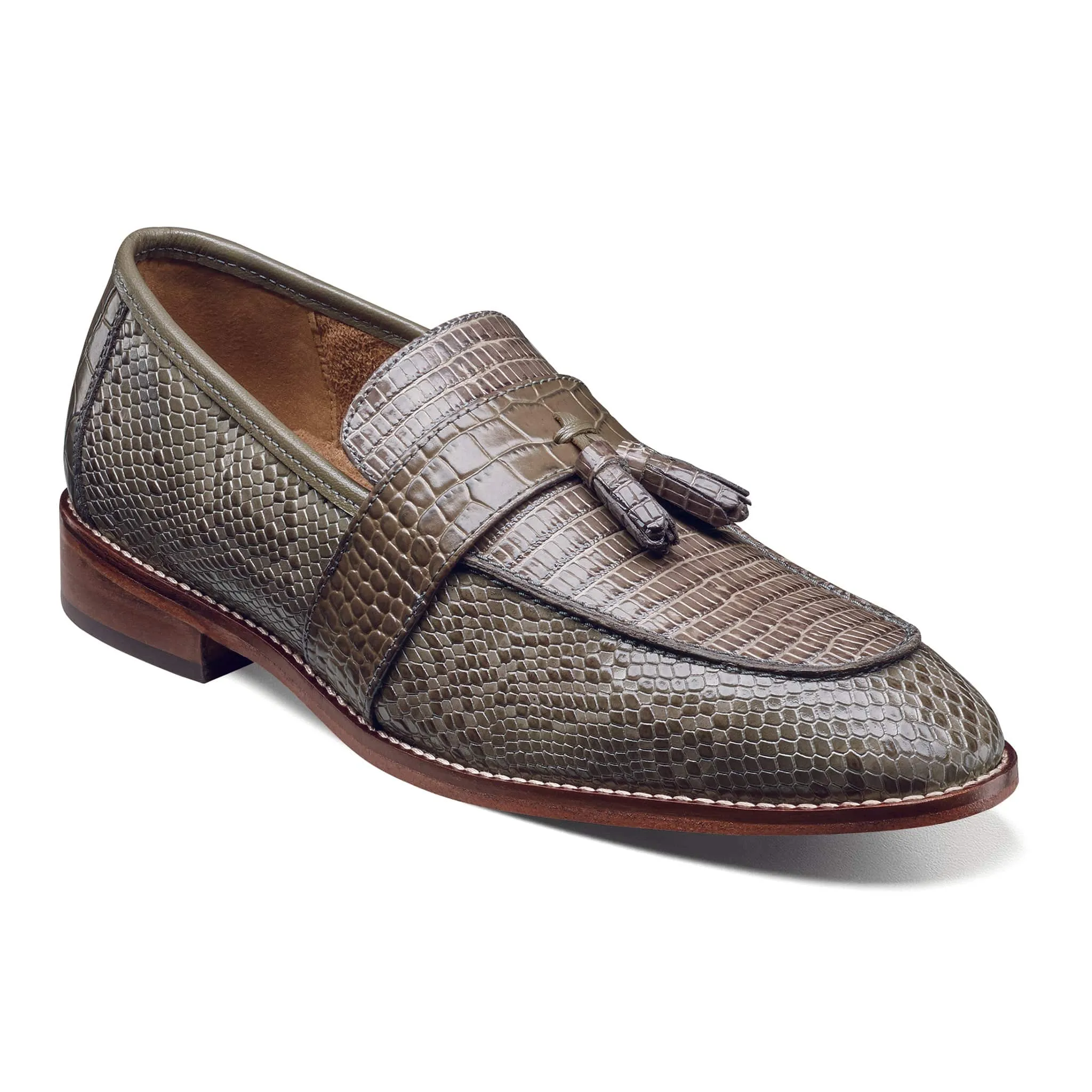 PACETTI  Leather Sole Moc Toe Tassel Slip On/25470