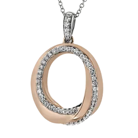 Pendant Necklace in 18k Gold with Diamonds