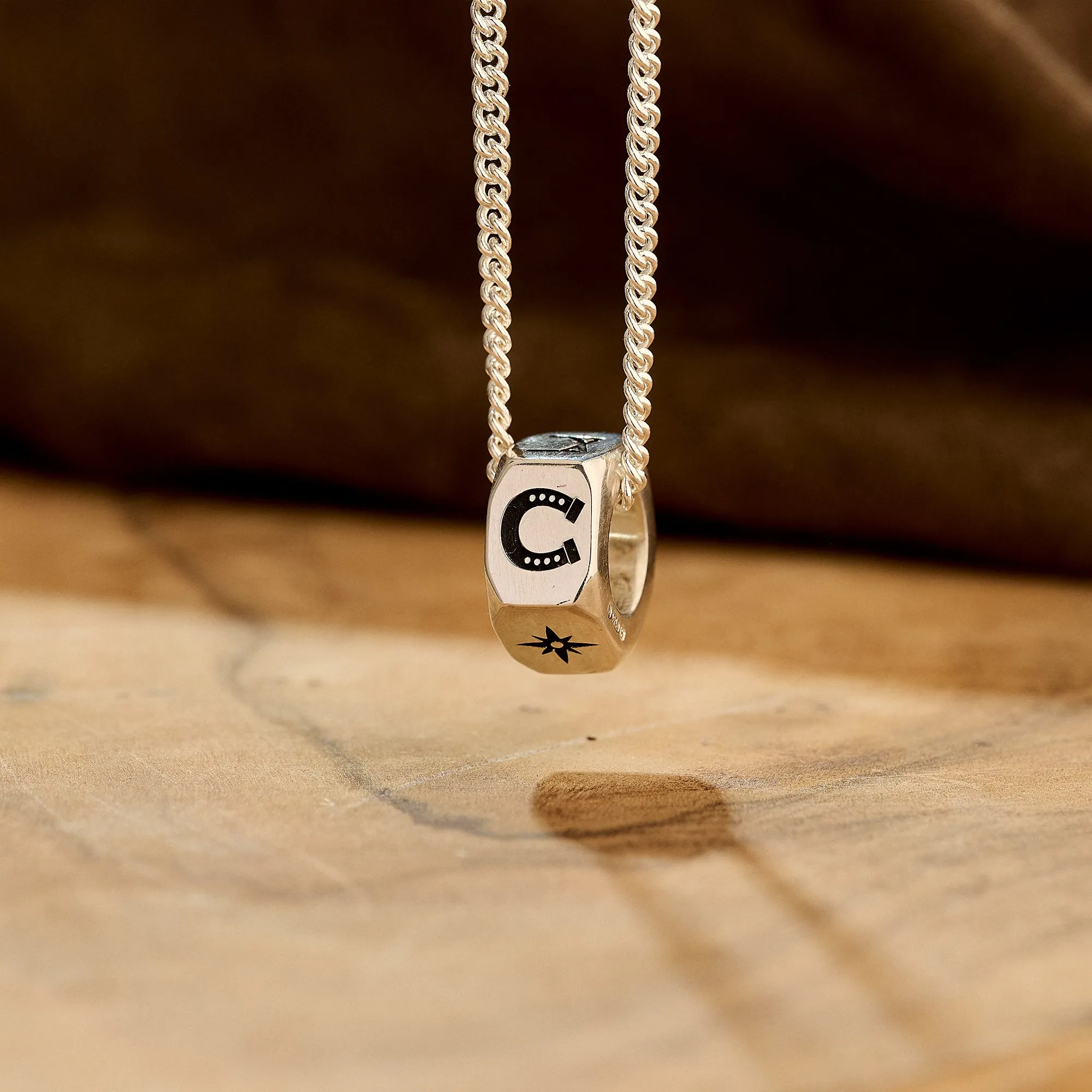 Personalised Travel Symbols Silver Necklace