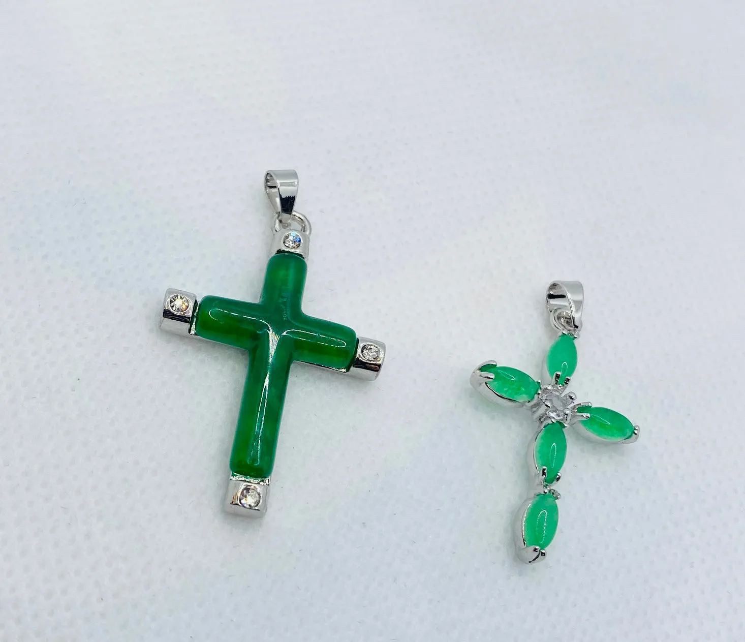 Real Jade Cross Pendants