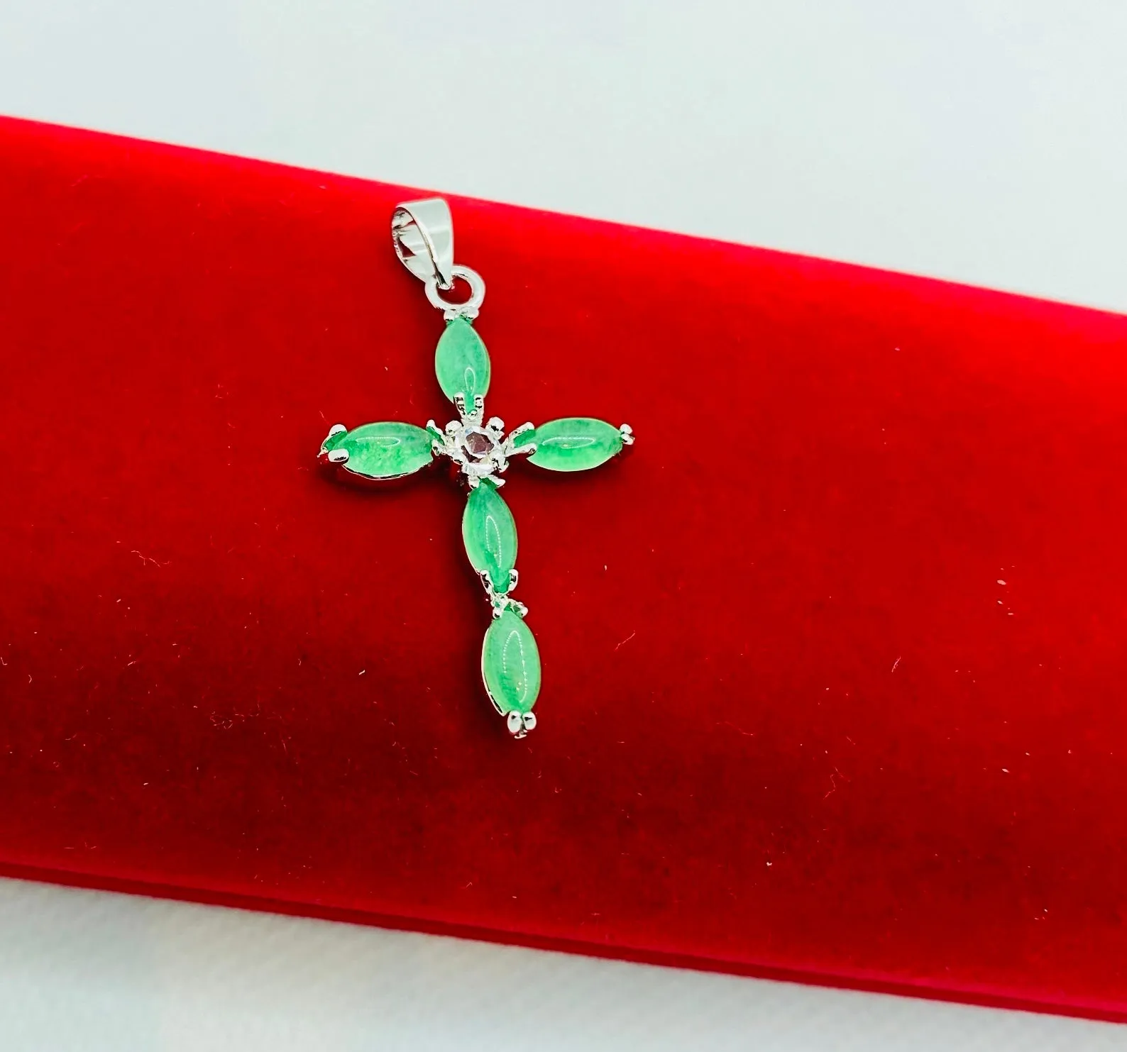 Real Jade Cross Pendants