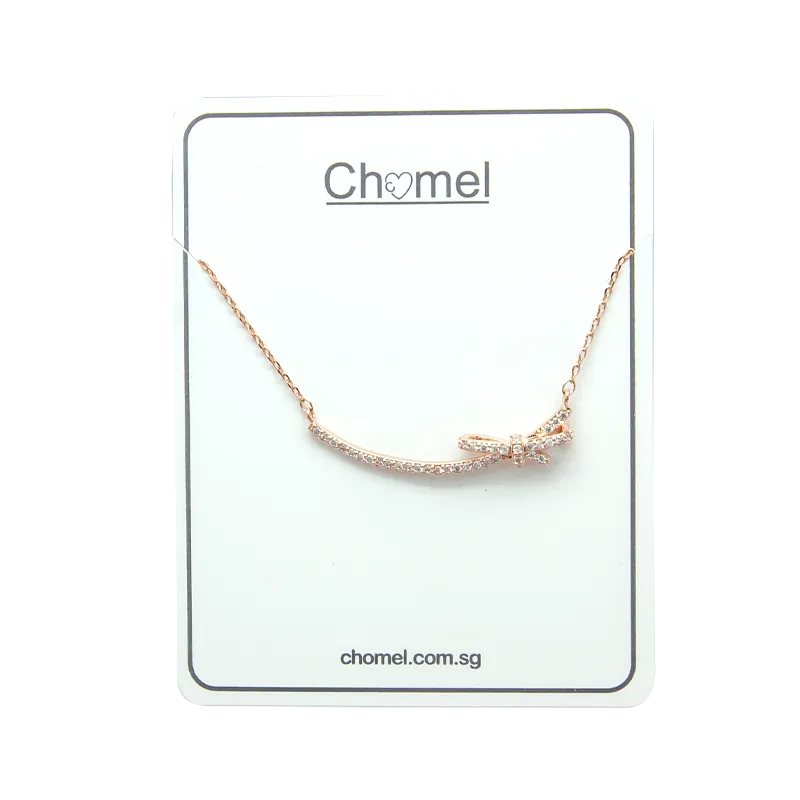 Ribbon Cubic Zirconia Necklace