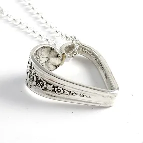 Rogers Jubilee Floating Heart Spoon Necklace