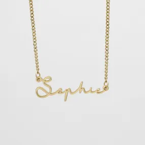 Selina Custom Name Necklace (Horizontal)