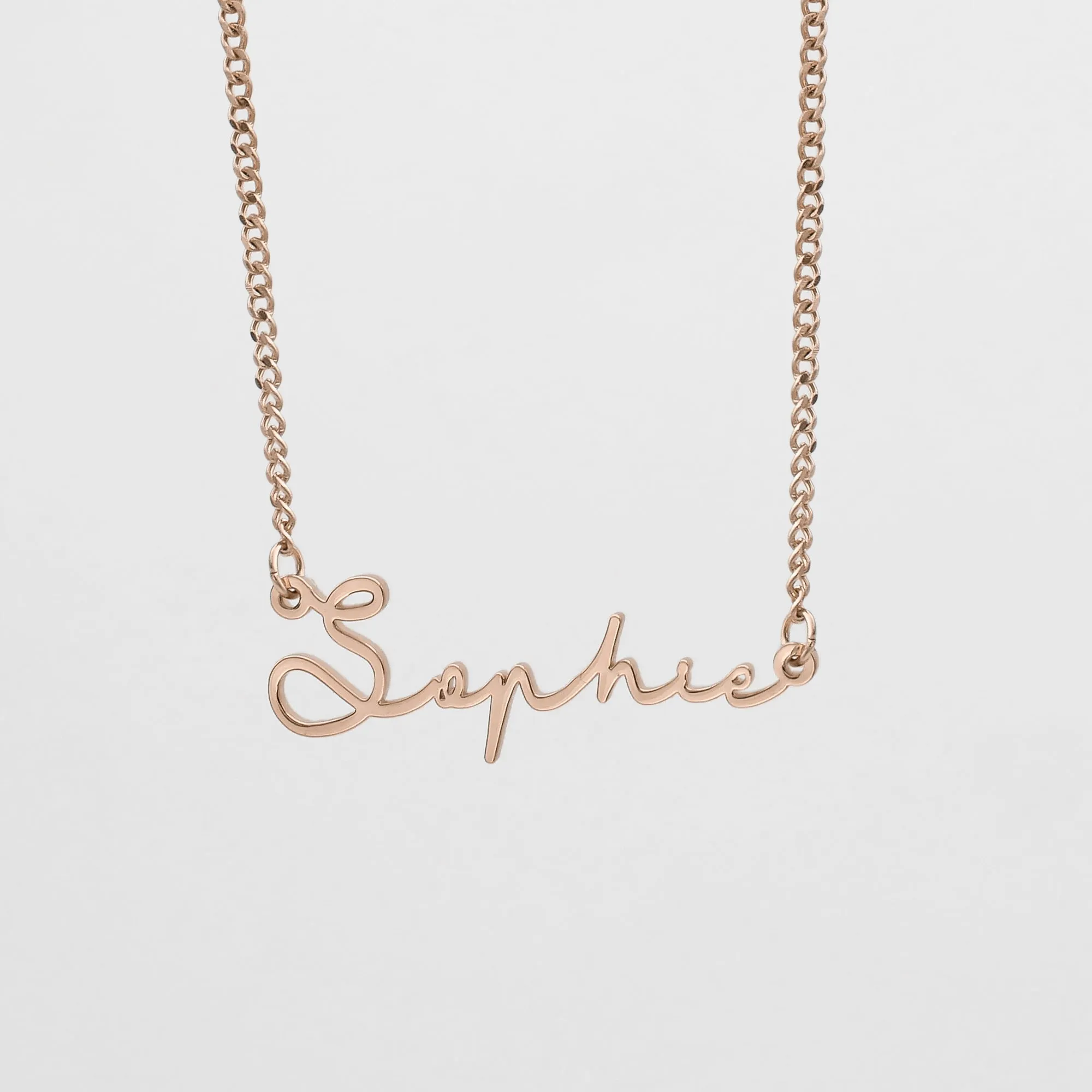 Selina Custom Name Necklace (Horizontal)