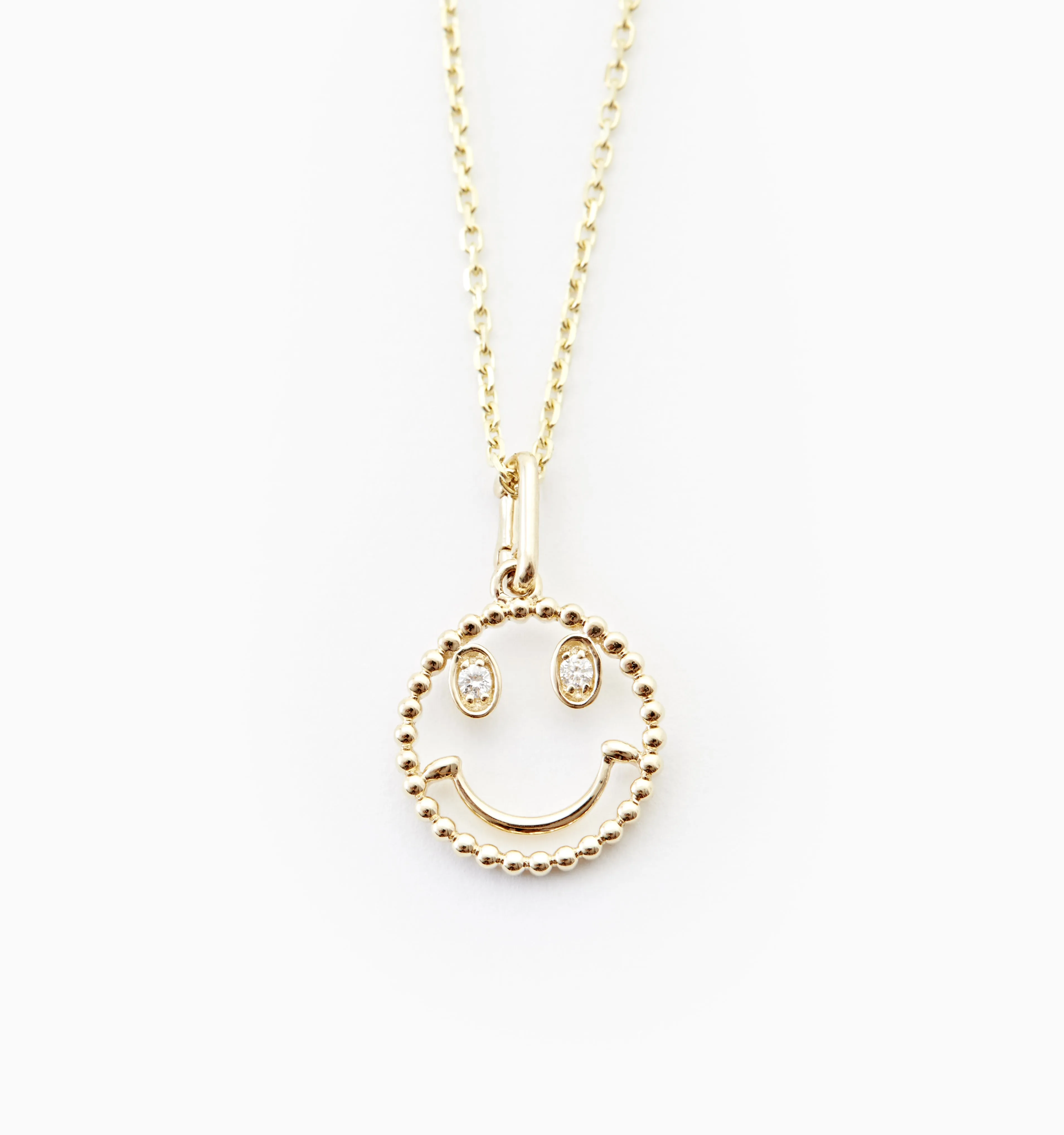 Smiley Diamond Necklace