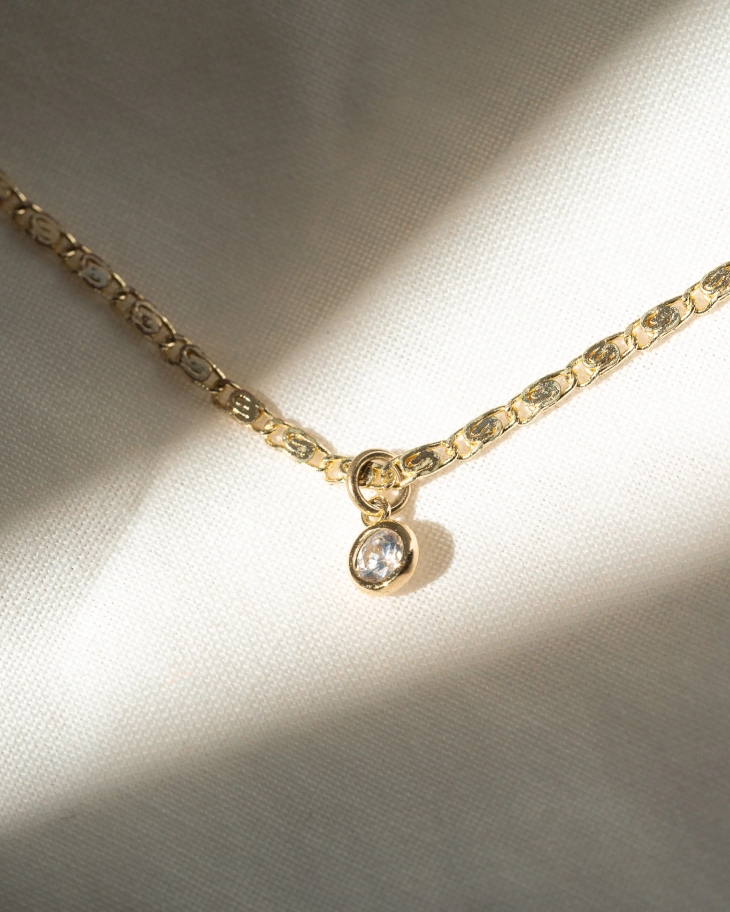 Solitaire CZ Necklace