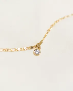 Solitaire CZ Necklace