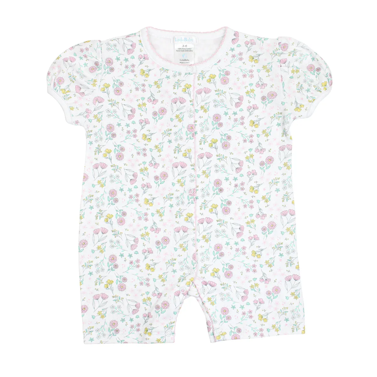 Spring Blossoms Printed Romper | Baby Girl