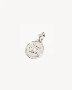 Sterling Silver Cosmic Love Zodiac Annex Link Pendant - Gemini