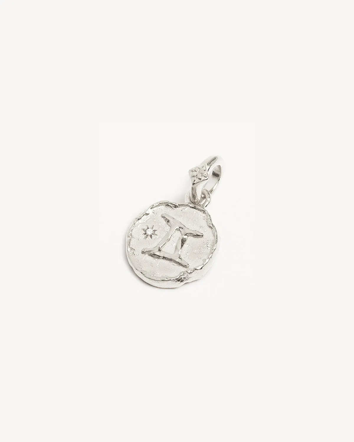 Sterling Silver Cosmic Love Zodiac Annex Link Pendant - Gemini