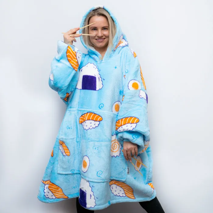 Sushi - Hoodie Blanket