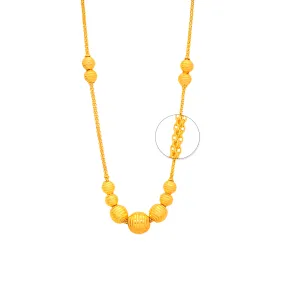 TAKA Jewellery 916 Gold Necklace Beads