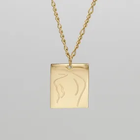 Tanya Figure Tablet Necklace