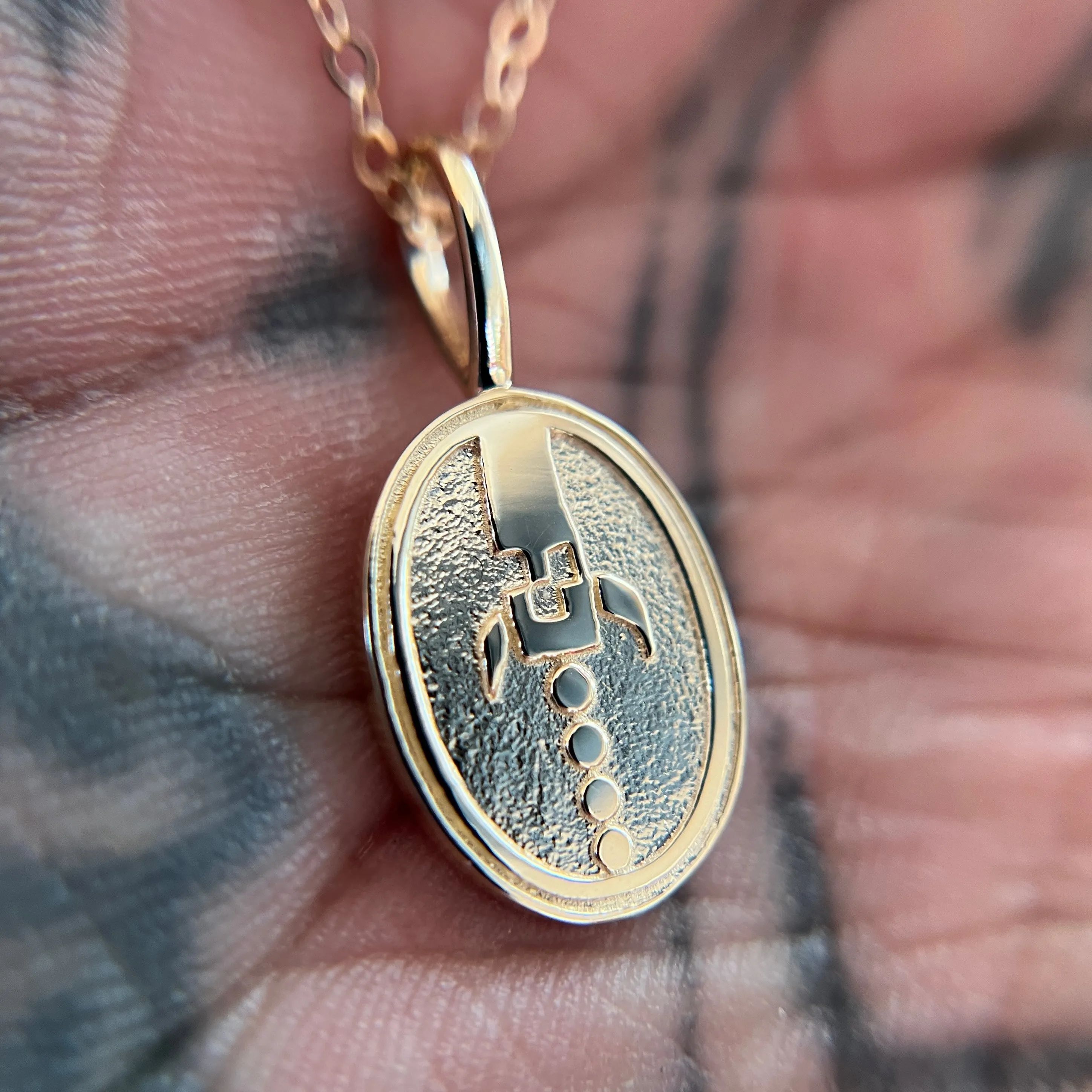 To The Moon 14k gold