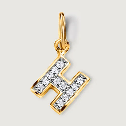 Versa Diamond Alphabet Pendants