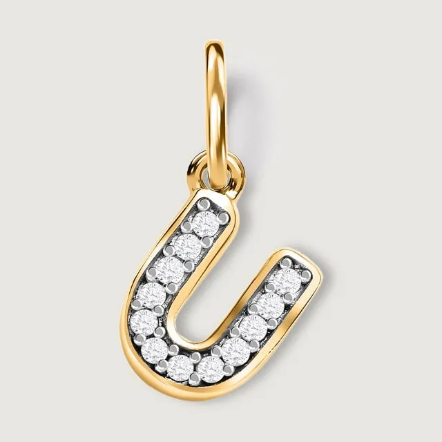 Versa Diamond Alphabet Pendants